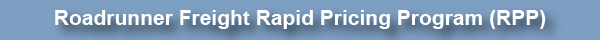 Roadrunner Freight Rapid Pricing Program